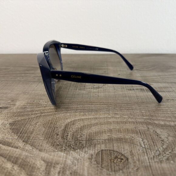 Celine Paris Sunglasses Oversized Full Rim Round Blue 2 Dot Cl4048FN 63-130140 main image 7